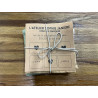 Lot de 6 serviettes de table uni brodes