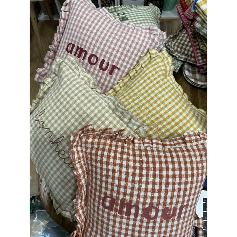 Coussin 25X25 cm Vichy