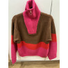 Pull rose et camel Juliette