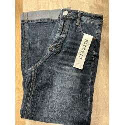 Jeans baggy bleu foncé