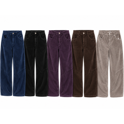 Pantalon barrel velours