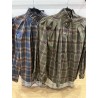 Chemise col victorien carreaux