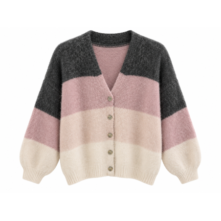 Gilet rayure ROSA