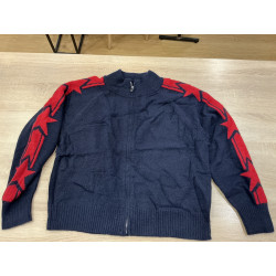 Gilet marine étoile rouge