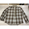 chemise col victorien carreaux camel