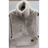 Veste sans manches Happy écru