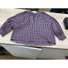 Blouse carreaux violet