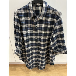 Chemise à carreaux LISE marine