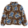 Veste moumoute fleur