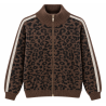 Gilet leopard bande blanche