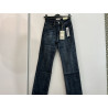 Jeans droit bleu délavé