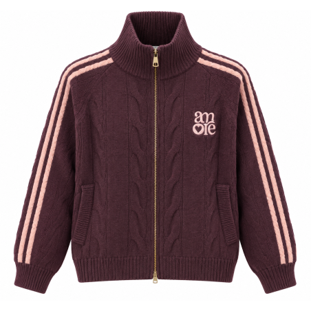 Gilet prune amore