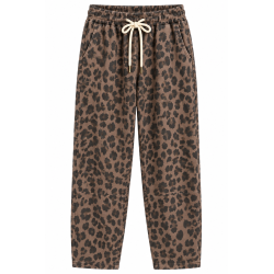 Jogging barrel leopard