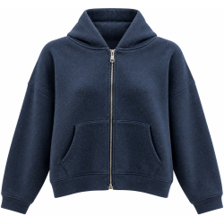 Gilet sweat à paillette marine