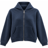 Gilet sweat à paillette marine