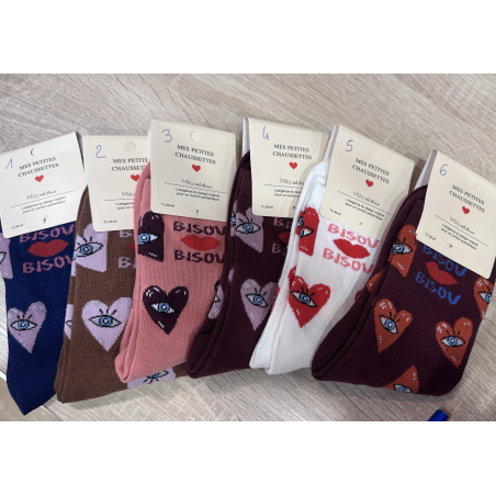 Chaussettes bisous bisou