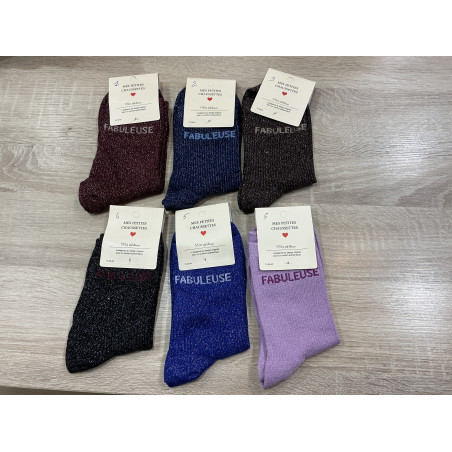 Chaussettes fabuleuse paillettes