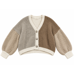 Gilet tricolore beige