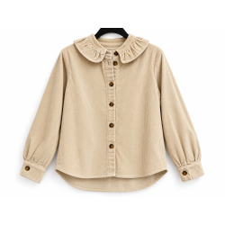 Surchemise velours beige