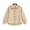 Surchemise velours beige