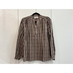 Blouse à carreaux violetta