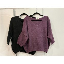 Pull col V alpaga