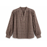 Blouse à carreaux violetta