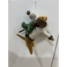 Chien teckel sapin de noel
