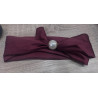 Collier foulard uni bordeau