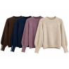 Pull alpaga manches boutons