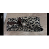 Collier foulard beige léopard