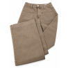 Jeans long large poches plaquées caramel