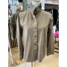 Surchemise col victorien camel