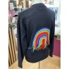 Pull marine arc en ciel