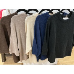 Pull alpaga manches 3/4