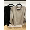 Pull col rond uni