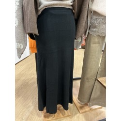 Jupe longue noir jersey