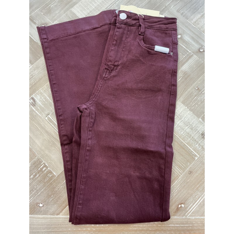 Jeans long large bordeaux Original