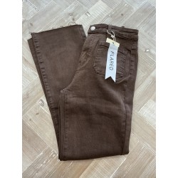 Jeans flared 7/8 Classic choco