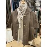 Cape en laine choco