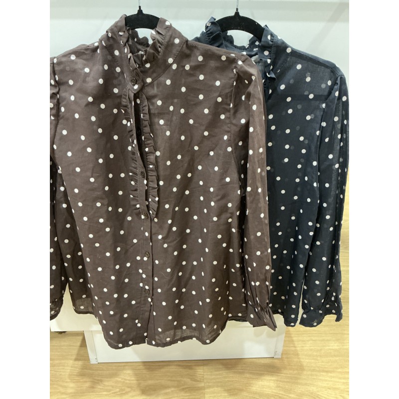 Chemise à pois