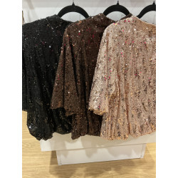 Top paillettes
