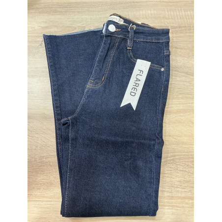 Jeans flared 7/8 classic brut