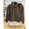 Gilet leopard choco