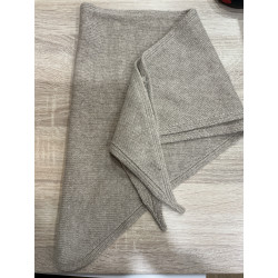 Foulard triangle uni beige