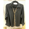 Chemise noir et léopard