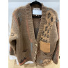 gilet patchwork camel