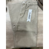 Jeans flared 7/8 poches plaquées beige