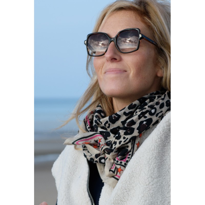 Foulard Jungle beige