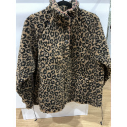 Pull moumoute leopard